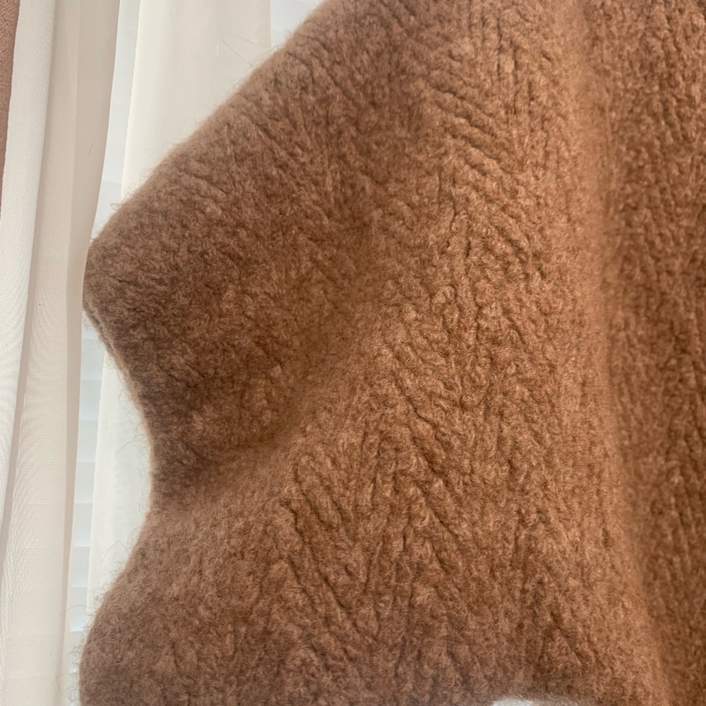 Wool Knit Chevron Pattern Top - image 3